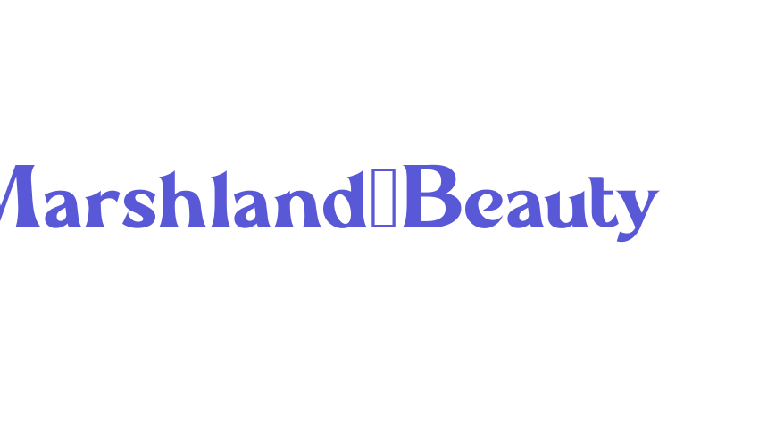 Marshland_Beauty Font