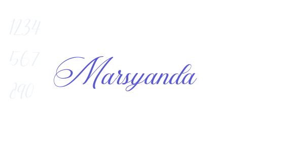 Marsyanda font free