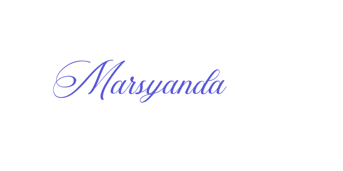 Marsyanda Font