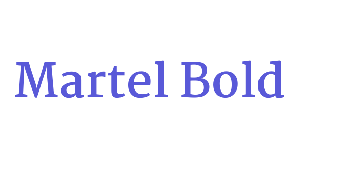 Martel Bold Font Download