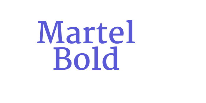 Martel Bold Font