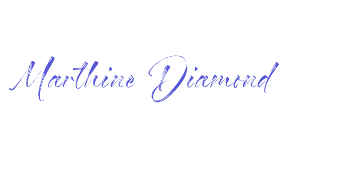 Marthine Diamond Font