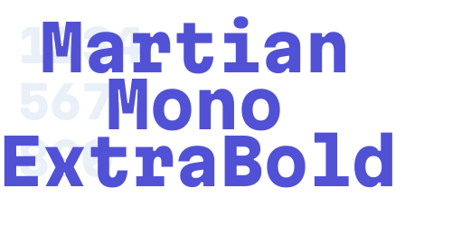 Martian Mono ExtraBold-font-download