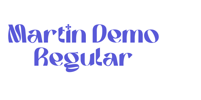 Martin Demo Regular Font Download