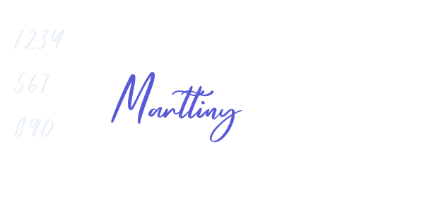 Marttiny font