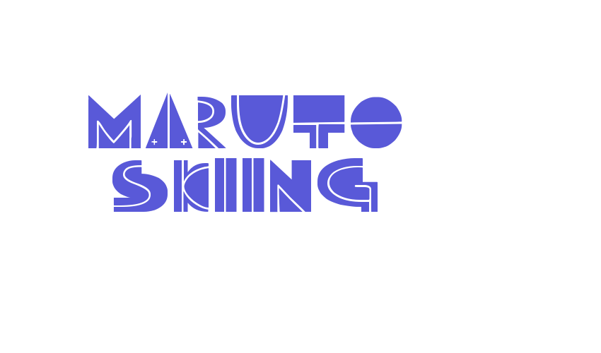 Maruto Skiing Font Download