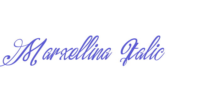 Marxellina Italic Font Download