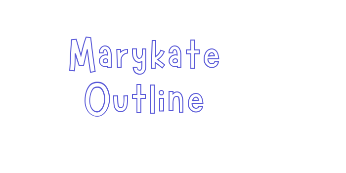 Marykate Outline Font