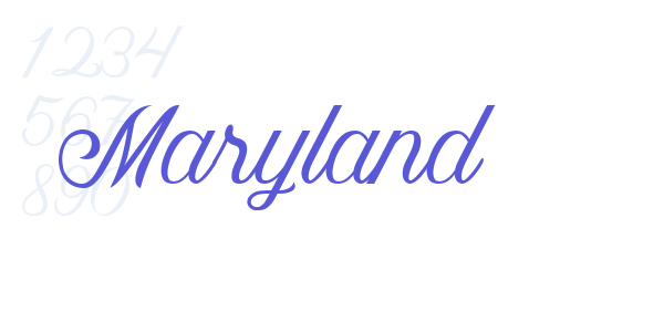 Maryland font free