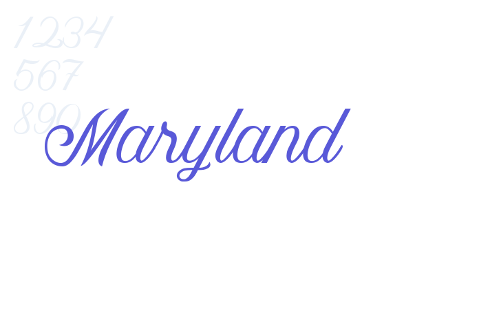 Maryland font free