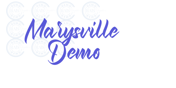 Marysville Demo font free