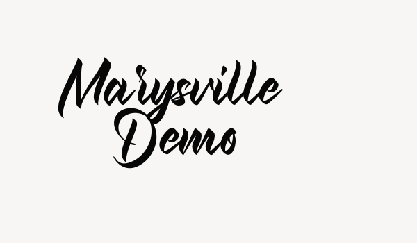 Marysville Demo Font