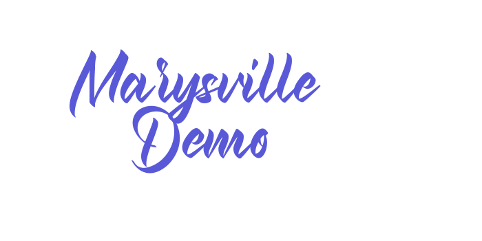 Marysville Demo Font Download