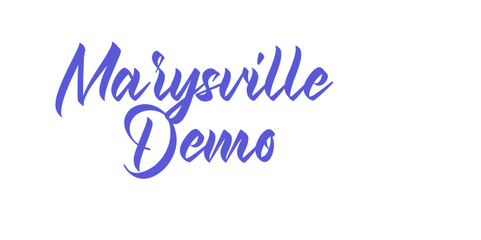 Marysville Demo Font