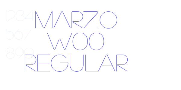 Marzo W00 Regular font free