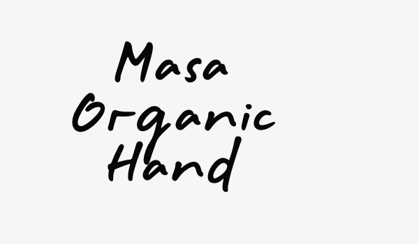 Masa Organic Hand Font