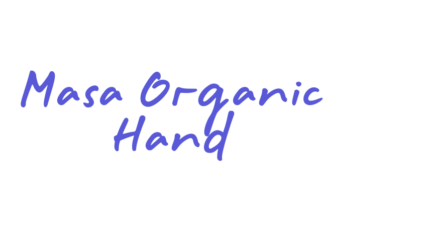 Masa Organic Hand Font