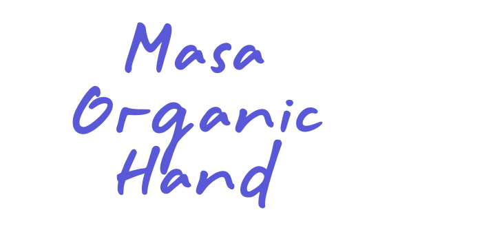 Masa Organic Hand Font