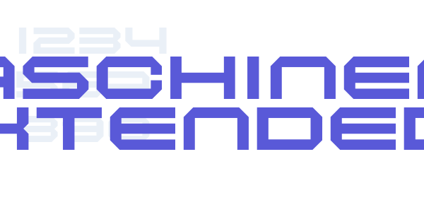 Maschinen Extended font free