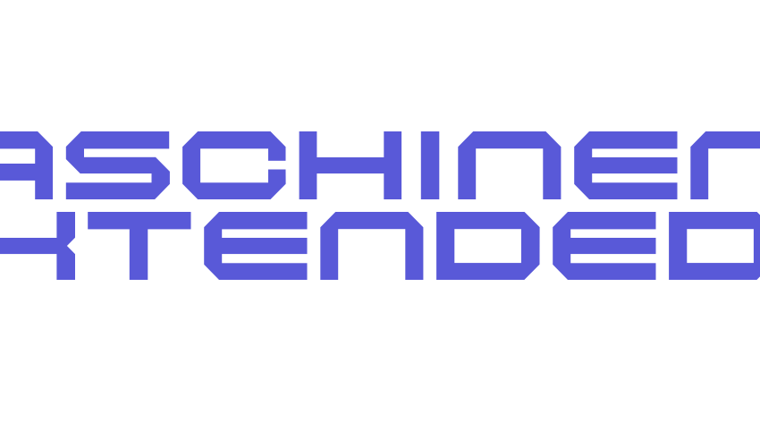 Maschinen Extended Font