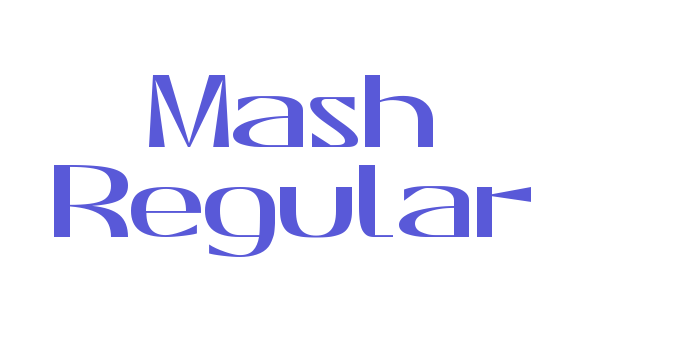 Mash Regular Font