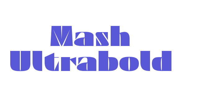 Mash Ultrabold Font Download