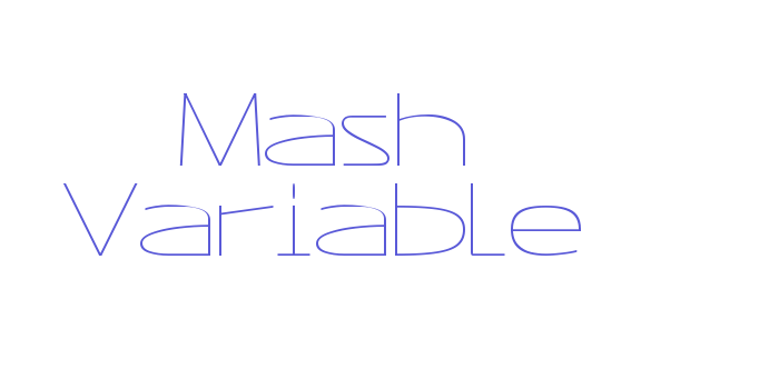 Mash Variable Font Download