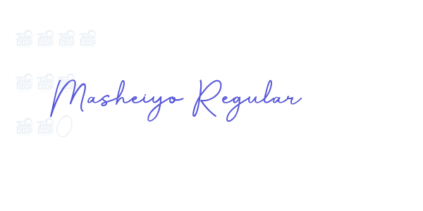 Masheiyo Regular font free