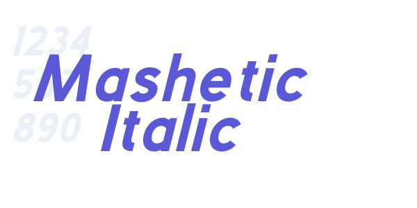 Mashetic Italic font free