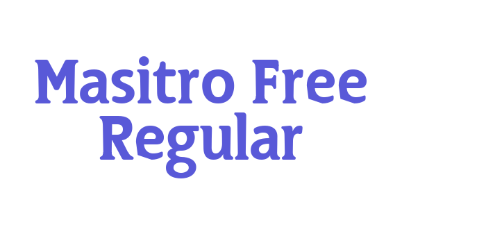 Masitro Free Regular Font Download