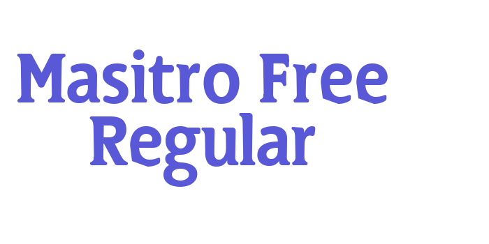 Masitro Free Regular Font