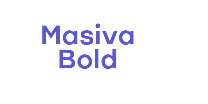 Masiva Bold Font Download