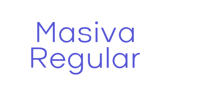 Masiva Regular Font