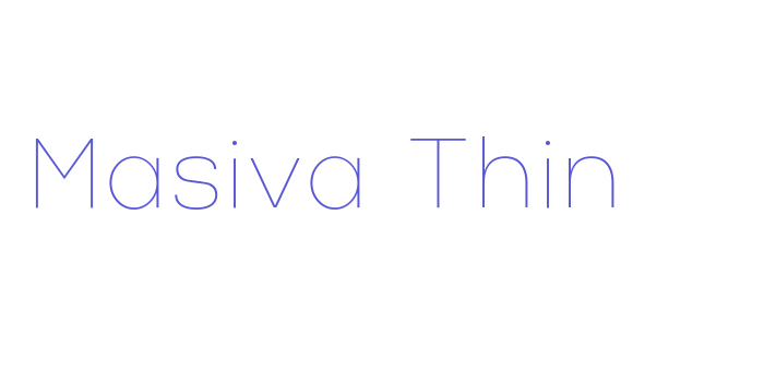 Masiva Thin Font Download