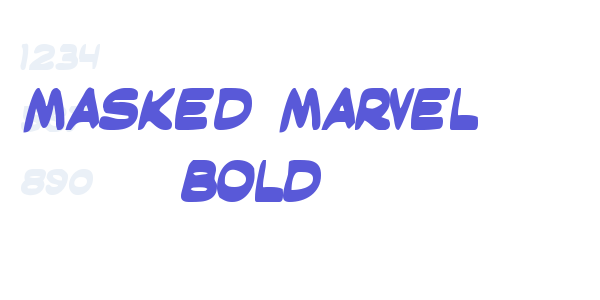 Masked Marvel Bold font