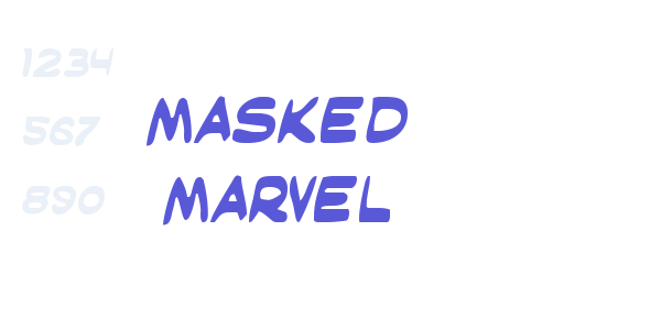 Masked Marvel font free