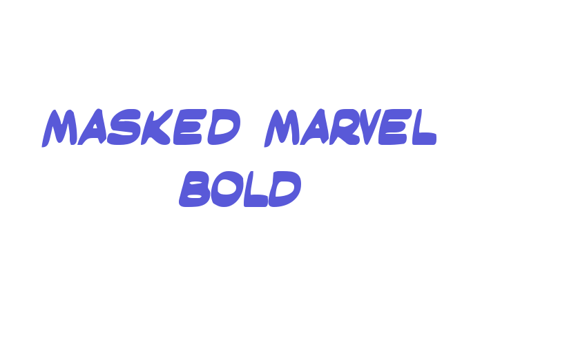 Masked Marvel Bold Font