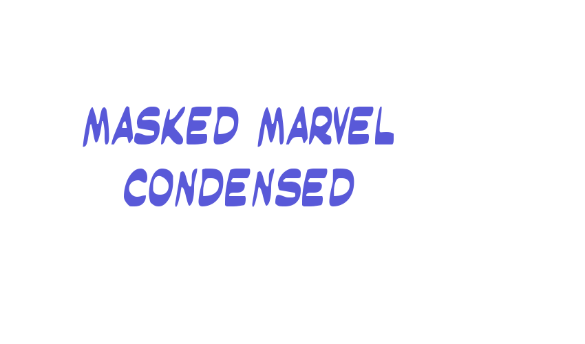 Masked Marvel Condensed Font