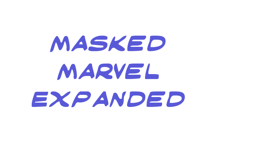 Masked Marvel Expanded Font