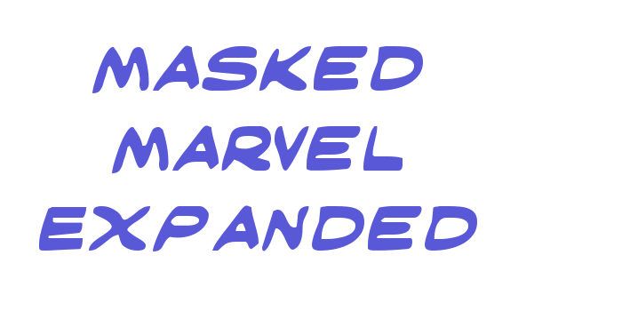 Masked Marvel Expanded Font