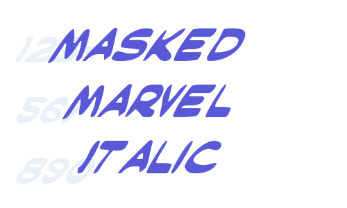 Masked Marvel Italic Font Download