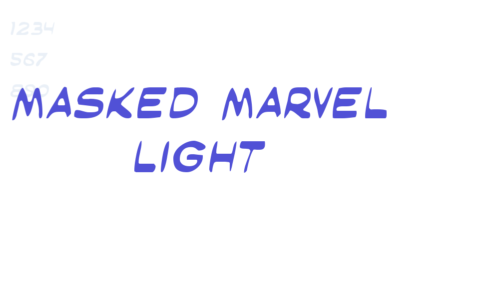 Masked Marvel Light-font-download