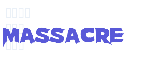 Massacre font free