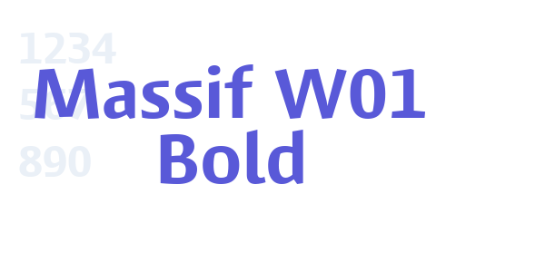 Massif W01 Bold font free