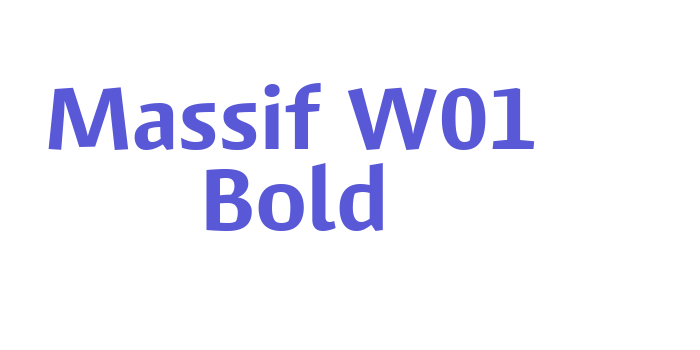 Massif W01 Bold Font Download