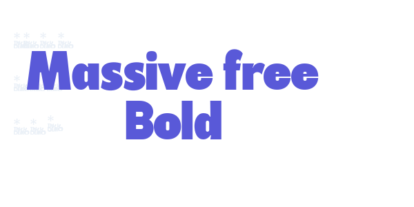 Massive free Bold font free