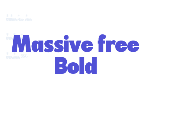 Massive free Bold