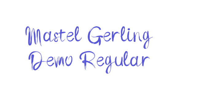 Mastel Gerling Demo Regular Font Download