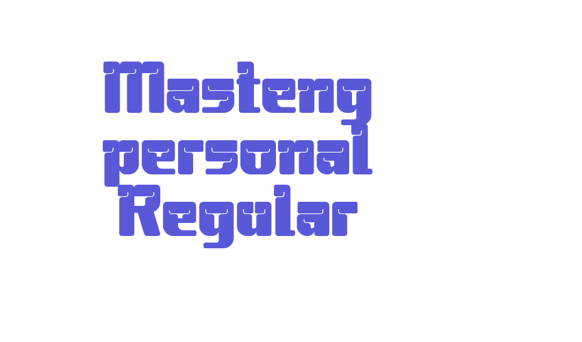 Masteng personal Regular Font Download