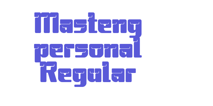 Masteng personal Regular Font Download